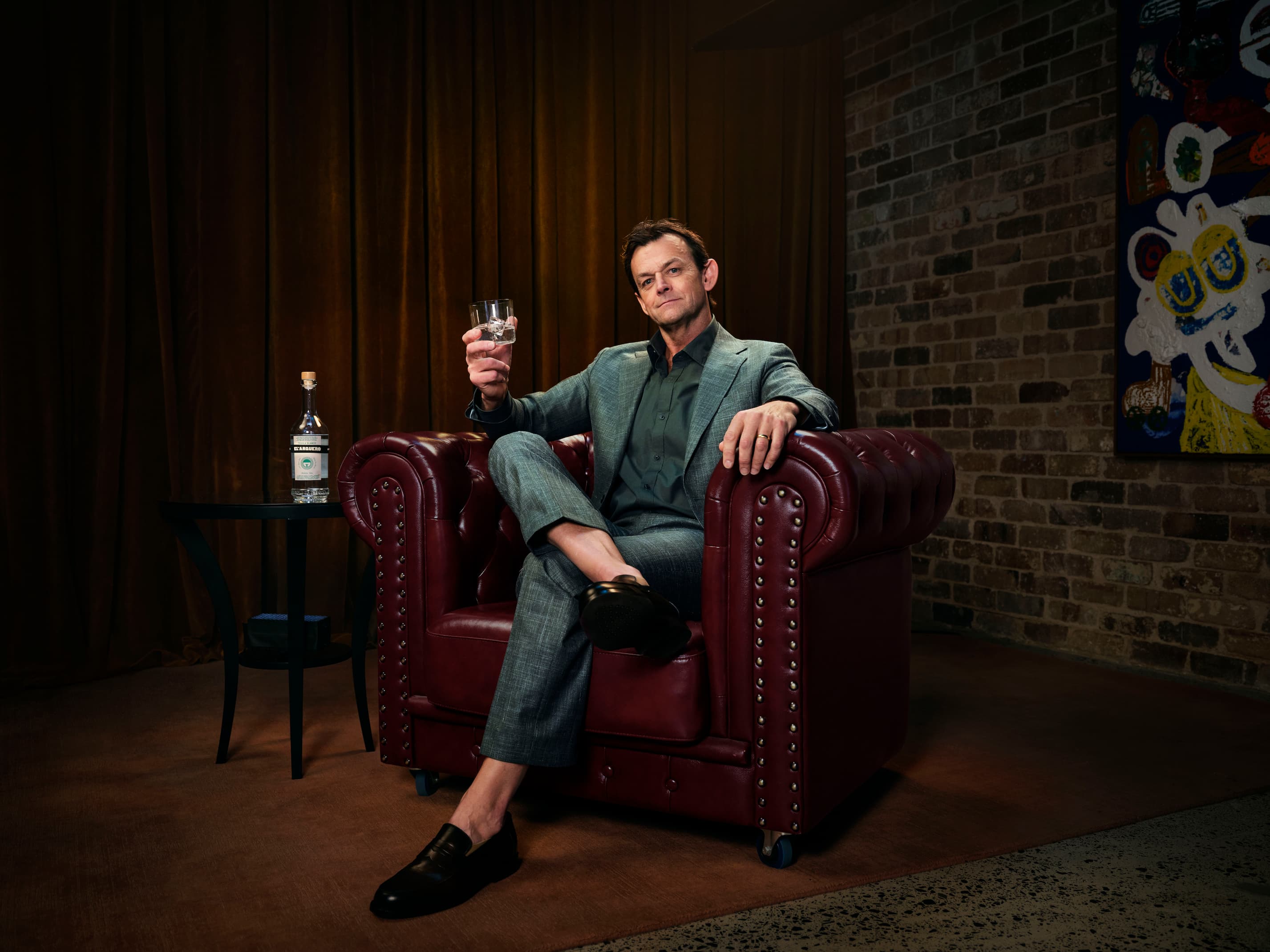 Adam Gilchrist enjoying an El*Arquero tequila